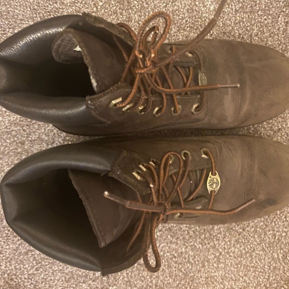 Timberland Brown Lace Up Hiking Boots - Picture 1 of 6